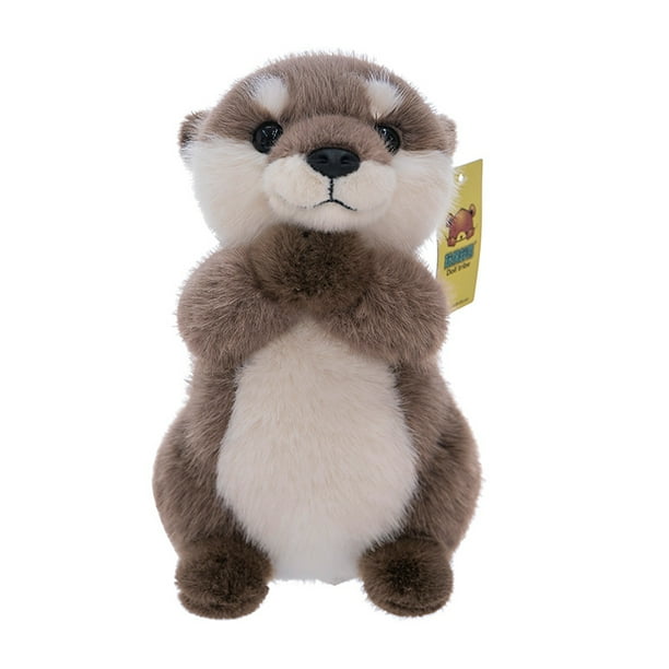 Muñeca de peluche con dibujos animados de nutria, 25 cm, para niños