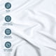 thumbnail image 2 of Sábanas Ajustables Bare Home Paquete de 2 Colección Premium 1800 Twin XL Color Blanco, 2 of 6