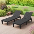 thumbnail image 1 of Costway Chaise Lounge Chairs Set of 2 with 5-Position Adjustable Backrests Easy Assembly Black, 1 of 10