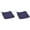 Dark Blue, variant on 2PC Patio Cushion Covers, Waterproof Fade Resistant Outdoor Replacement Slipcovers for Rattan Chair Sofa Lounge Seat, Covers Only with Ties for Garden,18x18 Inch