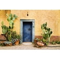 thumbnail image 2 of Art.com Old Doorway Surrounded by Cactus Plants and Stucco Wall. Stretched Canvas Print Wall Art by BCFC, 18" x 12", 2 of 4