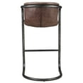 thumbnail image 3 of Moe's Tabouret de Bar Freeman 29" en Cuir Marron Clair (Lot de 2), 3 of 3