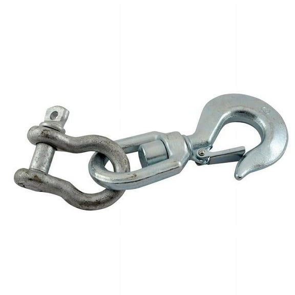 Vestil Manufacturing HOOK-S-6 Swivel Hook with Shackle, 6000 lbs