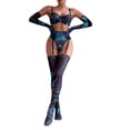 thumbnail image 1 of Gibobby Lenceria mujer sexy Bragas de satén para mujer, sexy, con costuras de cinta, sin espalda, lencería erótica(Negro, M), 1 of 5
