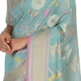 thumbnail image 3 of Banaras Kota Tilfi Jaal work Indian sari - Sky Blue, 3 of 4