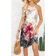 thumbnail image 4 of ZHAOCHENG Vestido informal de verano para mujer, estilo halter, de crochet, con aberturas, corte en A, estilo bohemio, con estampado floral y bolsillos, 4 of 5