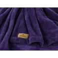 thumbnail image 4 of American Soft Linen Fleece Blanket Throw Size 50x60 - Cozy, Durable & Lightweight for Bed, Couch, and All-Season Comfort, Purple, 4 of 7