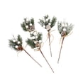 thumbnail image 2 of Artificial Christmas Berries Branches for Flower Arrangements Garden Holiday White, 2 of 10