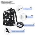 thumbnail image 4 of Lsque Fashionable Goose Pattern Canvas Daypack, Durable Backpack, High-quality Versatile Backpack,Vintage Compact Backpack-Small, 4 of 6