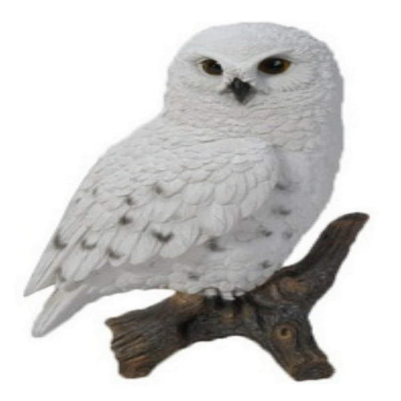 HI-LINE GIFT LTD. SMALL SNOWY OWL ON STUMP