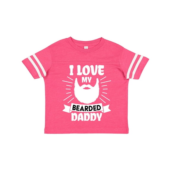 Inktastic I Love My Bearded Daddy for Fathers Day Boys or Girls Toddler T-Shirt