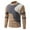 #007-Khaki, variant on Donemore Men's Solid Color Round Neck Sweater Pullover Knitted Sweater Men's Warm And Casual Long Sleeved Top