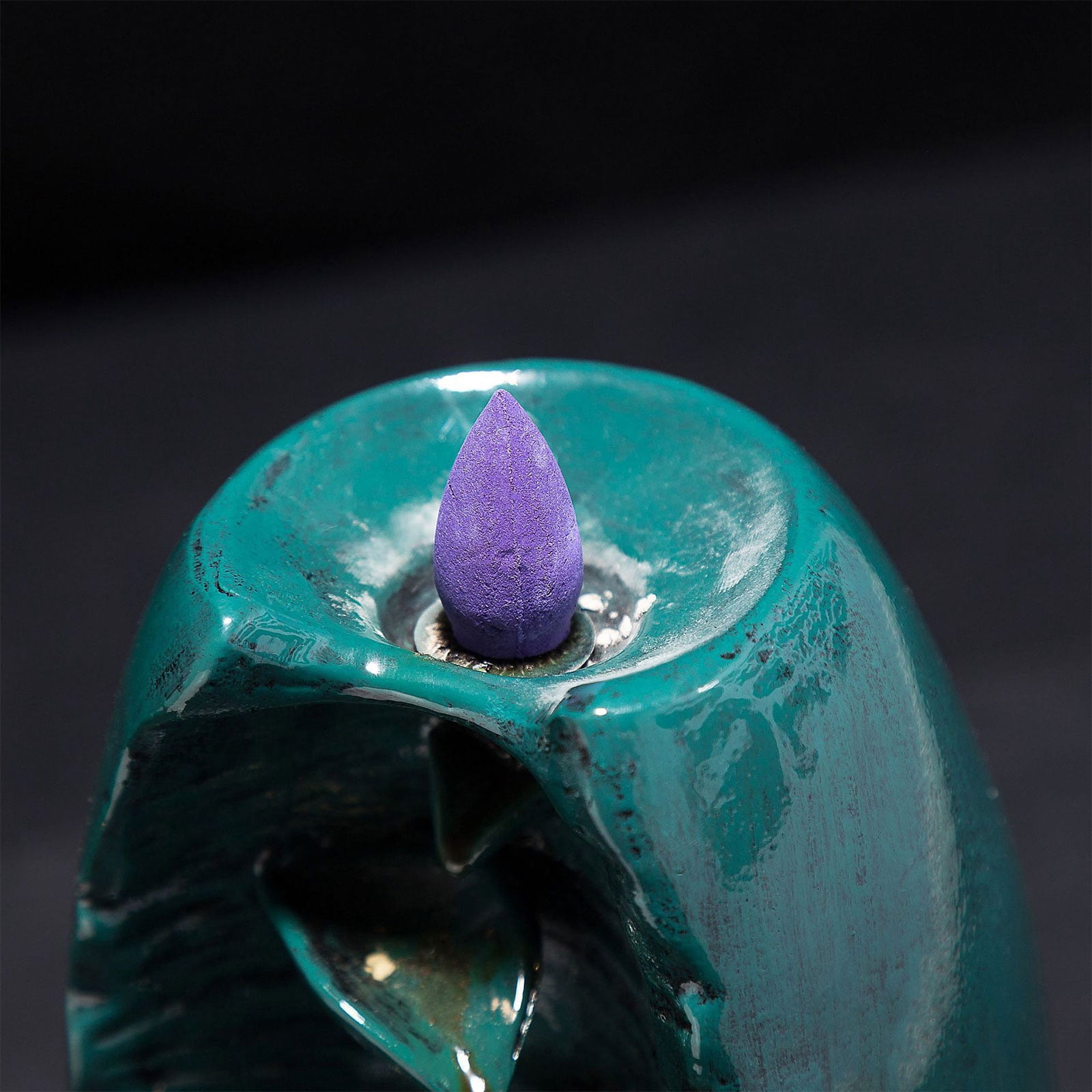 Waterfall Backflow Incense Resin Censer Incense Cone Holder Desktop Decor