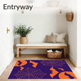 thumbnail image 3 of Ultra Soft Area Rug, Abstract Halloween Inspired, Non Slip, Stain Resistant, Washable Area Rugs for Living Room, Bedroom(Purple, 2X3), 3 of 8