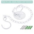 thumbnail image 4 of Unique Bargains S Shape Bracket 15cm Hanging Chain Extension Link Wall Mount Ceiling Hook White 2 Set, 4 of 5