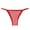 Red, variant on Lunuaoe Women's Cute Gingham String Thongs, Adjustable Side Strap Panties, Sweet Checkered Low Rise Cotton Underwear