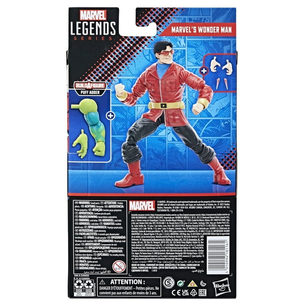 ballena azul Cerebro tiempo Marvel Legends Series: Marvel's Wonder Man Avengers Marvel Classic Comic  Action Figure (6”) - Walmart.com
