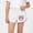 White, variant on Amidoa Cotton Girls Shorts Elastic Waist Comfort Waist Summer Shorts Casual Shorts,Gray,9-10 Years