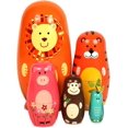 thumbnail image 2 of Objetos pequeños hechos a mano de diferentes patrones de madera - Muñeca Matryoshka Muñecas de madera hechas a mano Patrón de animales de dibujos animados Juguete para regalo Zhivalor WRQX-402, 2 of 5