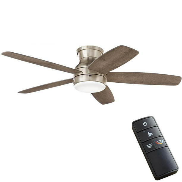 Home Decorators Collection Ashby Park 52 In White Color Changing Integrated Led Brushed Nickel Ceiling Fan With Light Kit And Remote Control Com - Can You Replace Led Lights In Ceiling Fans