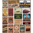 thumbnail image 2 of Letrero de hojalata retro clásico para garaje, servicio completo, placa de metal para garaje, bar Tiki, decoración de pared para el hogar, producto de pintura de hierro, 2 of 5