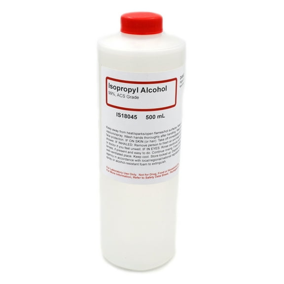 ACS-Grade Isopropyl Alcohol, 99%, 500mL - The Curated Chemical Collection