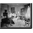 thumbnail image 2 of Historic Framed Print, WHITE HOUSE. PRESIDENT'S PRIVATE LIBRARY - 2, 17-7/8" x 21-7/8", 2 of 9