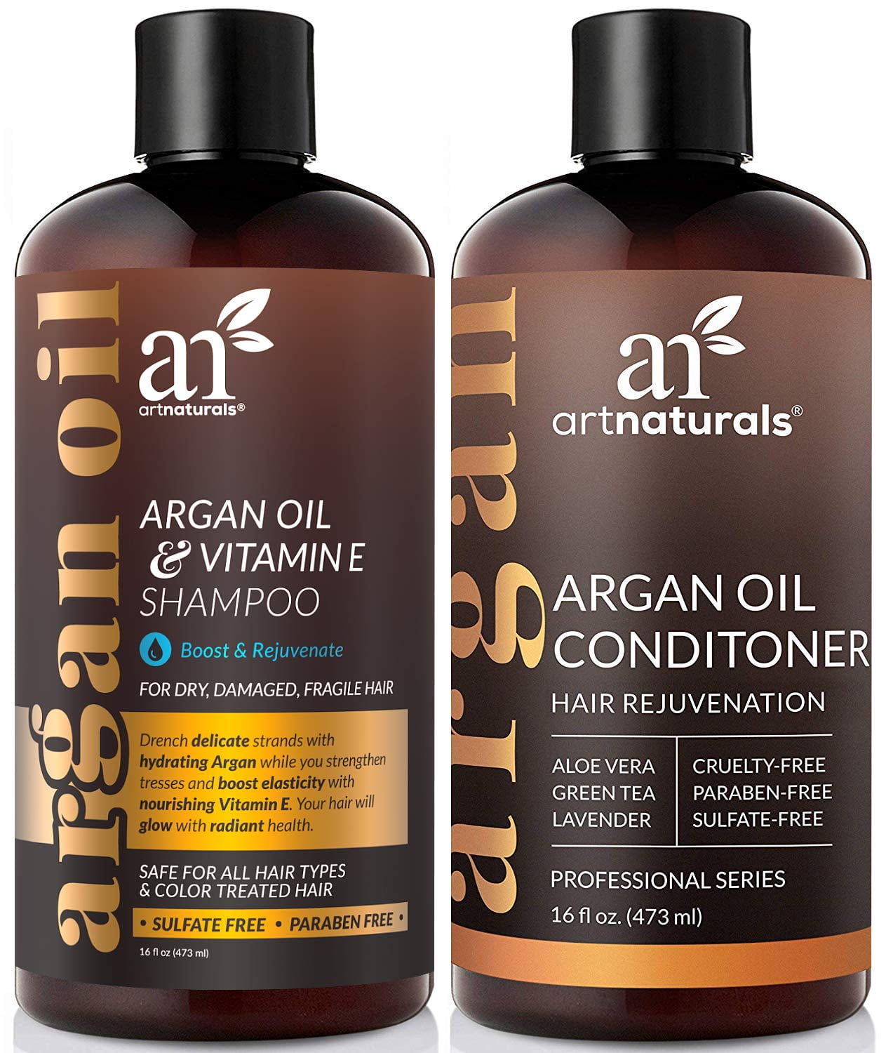 Argan Oil Regrowth Shampoo & Conditioner (2x16oz) Natural Hair Growth