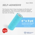 thumbnail image 4 of Dynarex Sensi-Wrap Self-Adhesive Bandages, 18-Pack, 4" x 5 yards, Light Blue, Latex, Colored Elastic Cohesive Athletic Tape, Tattoo Grip & Vet Wrap, 4 of 7
