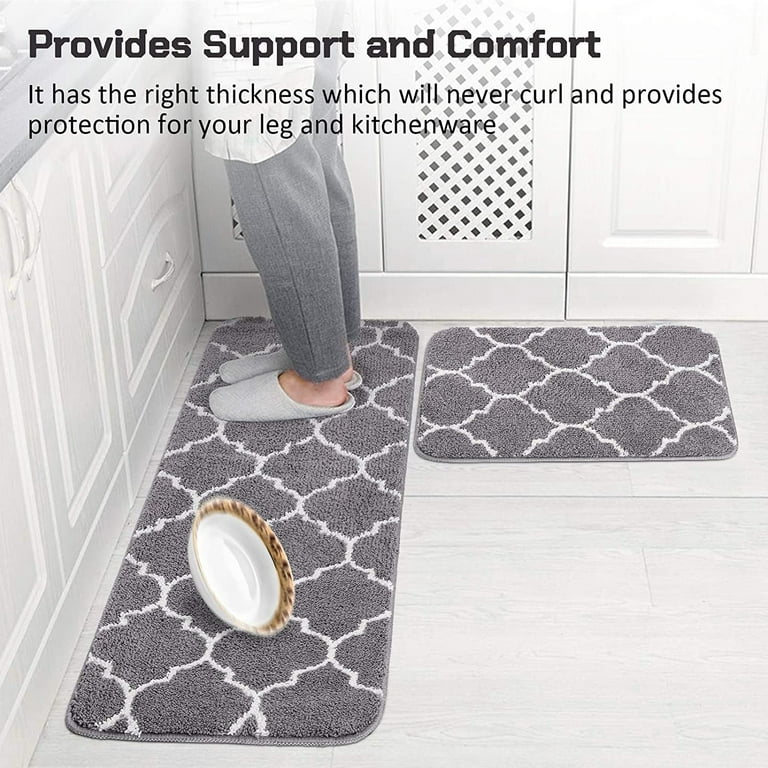 Kitchen Floor Mat With Gray Tiles . Kitchen Mat, Door Mat,moroccan