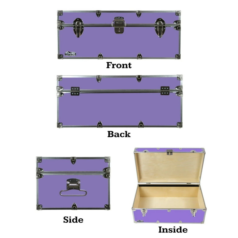 Happy Camper Steel Footlocker Trunk 32x18x13.5 