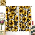 thumbnail image 4 of Sexy Leopard Print Curtains Brown Animal Texture Wild Animals Print Curtain with Rod Pocket for Living Room Apartment Home Decor Drapes Window Treatments 2 Panels Set 52x63 Inch, 4 of 4