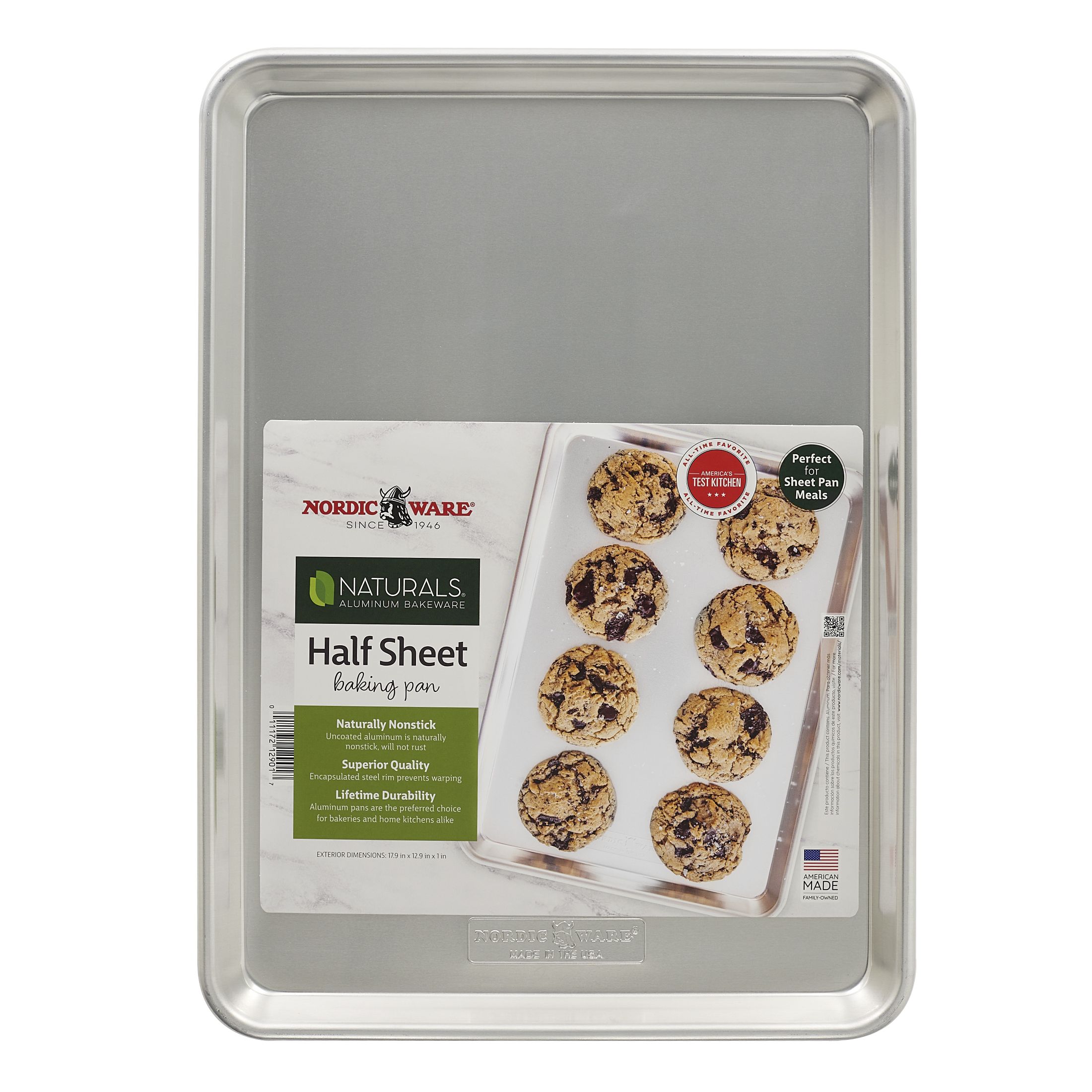 Nordic Ware Naturals 18x13 Aluminum Half Sheet Pan photo 4