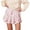 Pink, variant on Musuos Womens Summer Tiered Ruffled Short Skirts Pink Floral Print Elastic Waist Cute Flowy Mini Skirts