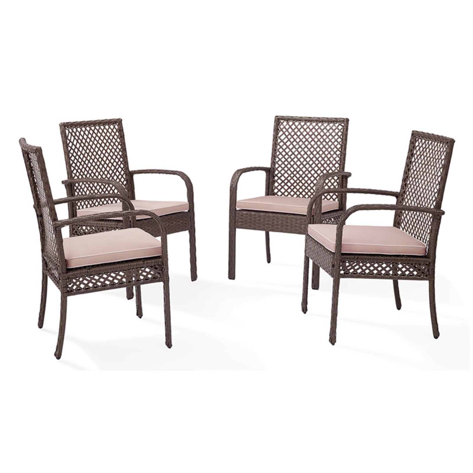 Crosley Furniture Tribeca Wicker Patio Dining Arm Chair in Driftwood - image 4 of 6