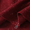 thumbnail image 5 of ZUKMRJPC Mens Cardigan Sweater Two Way Zipper Stand Collar Stylish Sequin Solid Color Casual Sweaters Lightweight Loose Fit Knit Textured Outwear, 5 of 7