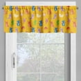 thumbnail image 2 of Ambesonne Cartoon Valance Pack of 2, Colorful Monsters, 42"X12", Marigold and Multicolor, 2 of 5