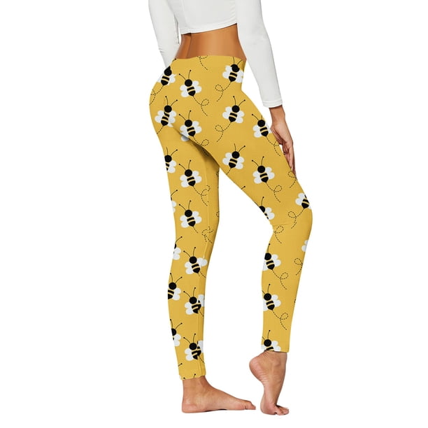 MKLEKYY Leggings deportivos para mujer, mallas cómodas con estampado para mujer, mallas deportivas de control para yoga, mallas de cintura alta para mujer