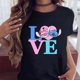 thumbnail image 5 of Camiseta de dibujos animados de Disney para mujer, Tops negros de manga corta, nueva moda, 5 of 5