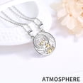 thumbnail image 4 of Juego de collares HUOGUO con doble anillo de cristal y cobre, 4 of 5