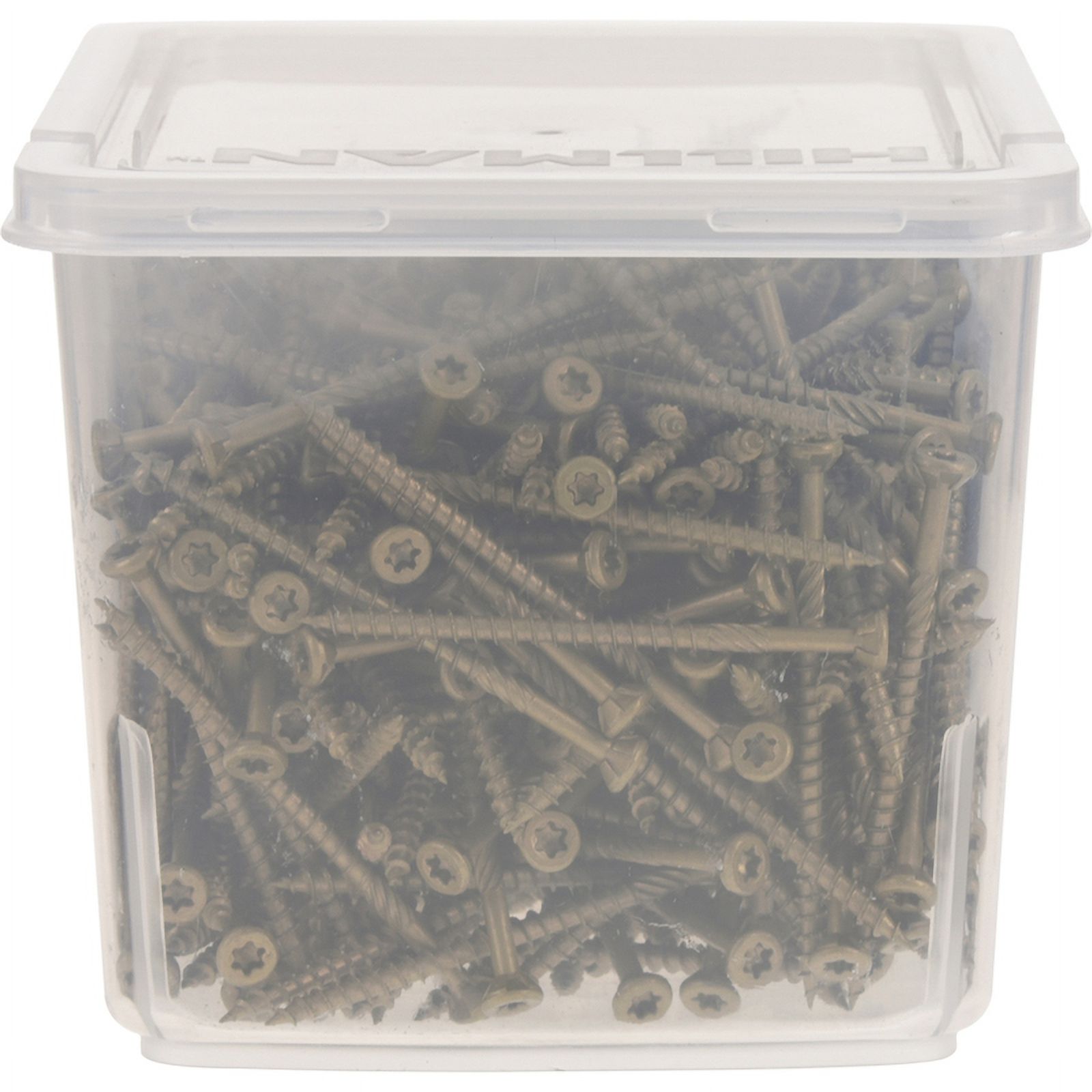 Power Pro 48611 Wood Screws, #9 x 3", Premium Outdoor Deck Screws, Rust Resistant, Epoxy Coated Bronze, 5lb Tub, 417 pcs