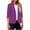 Purple, variant on Uaswgudfs ​Women's Collarless Slim Blazer - 3/4 Sleeve Lightweight Design for Casual & Office Wear
