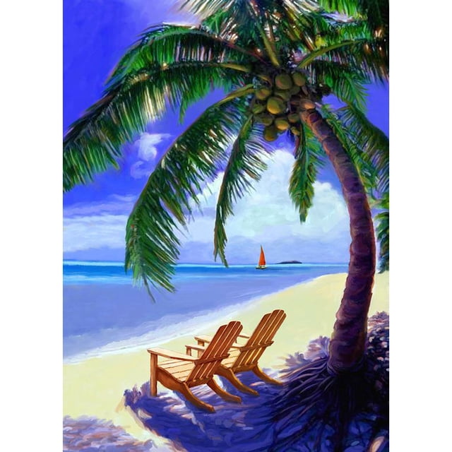 Taladro Pintura Diamante (DF3114) 5D DIY Paisaje Completo Punto de Cruz Kits de Mosaico (W1476) 45x60cm Hugtrwg Para estrenar