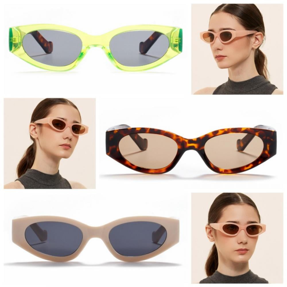 CLASSIC VINTAGE EXAGGERATED CAT EYE Style SUN GLASSES Unique Tortoise Gold Frame 