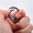 thumbnail image 3 of OUSITAID Titanium Alloy Keychain Car Keychain Pendant Cowhide Strap Pendant Tool Men‘s Gift Gift, 3 of 8