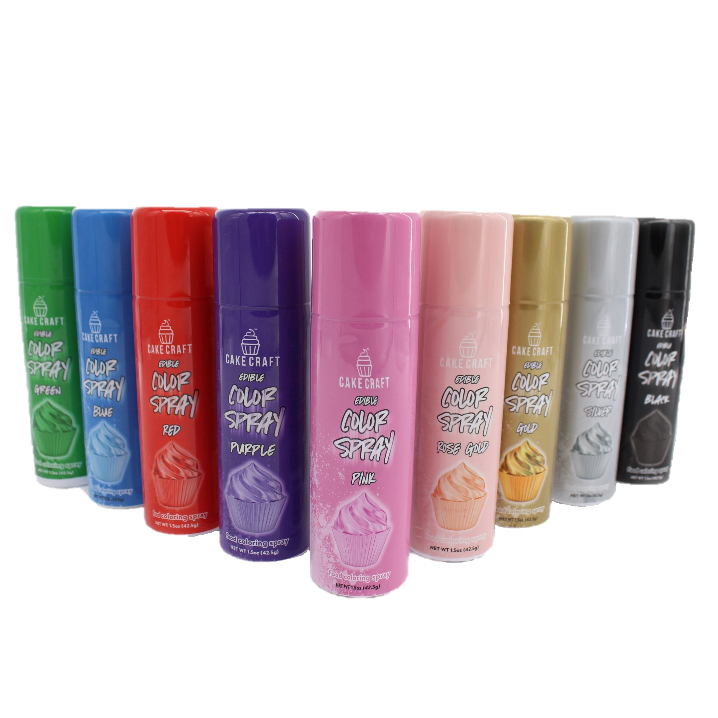 Cake Craft Edible Gold Color Spray – 1.5oz Can | Edible Metallic Food Spray for Cakes, Cupcakes, Cookies & More | Made in the USA | Adds Instant Shimmer & Shine