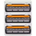 thumbnail image 1 of Repuestos para Rastrillos GlideBlade3D 1Paq 1x3Cartuchos 3Hojas Flexible Lubricante Negro/Naranja Acero Inoxidable/Plást, 1 of 2