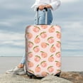 thumbnail image 7 of Hirioo Peach With Leaves for Elasticity Suitcase Cover (No luggage Included) Durable Luggage Protector Fits 18-32 Inch Luggage-Medium, 7 of 7