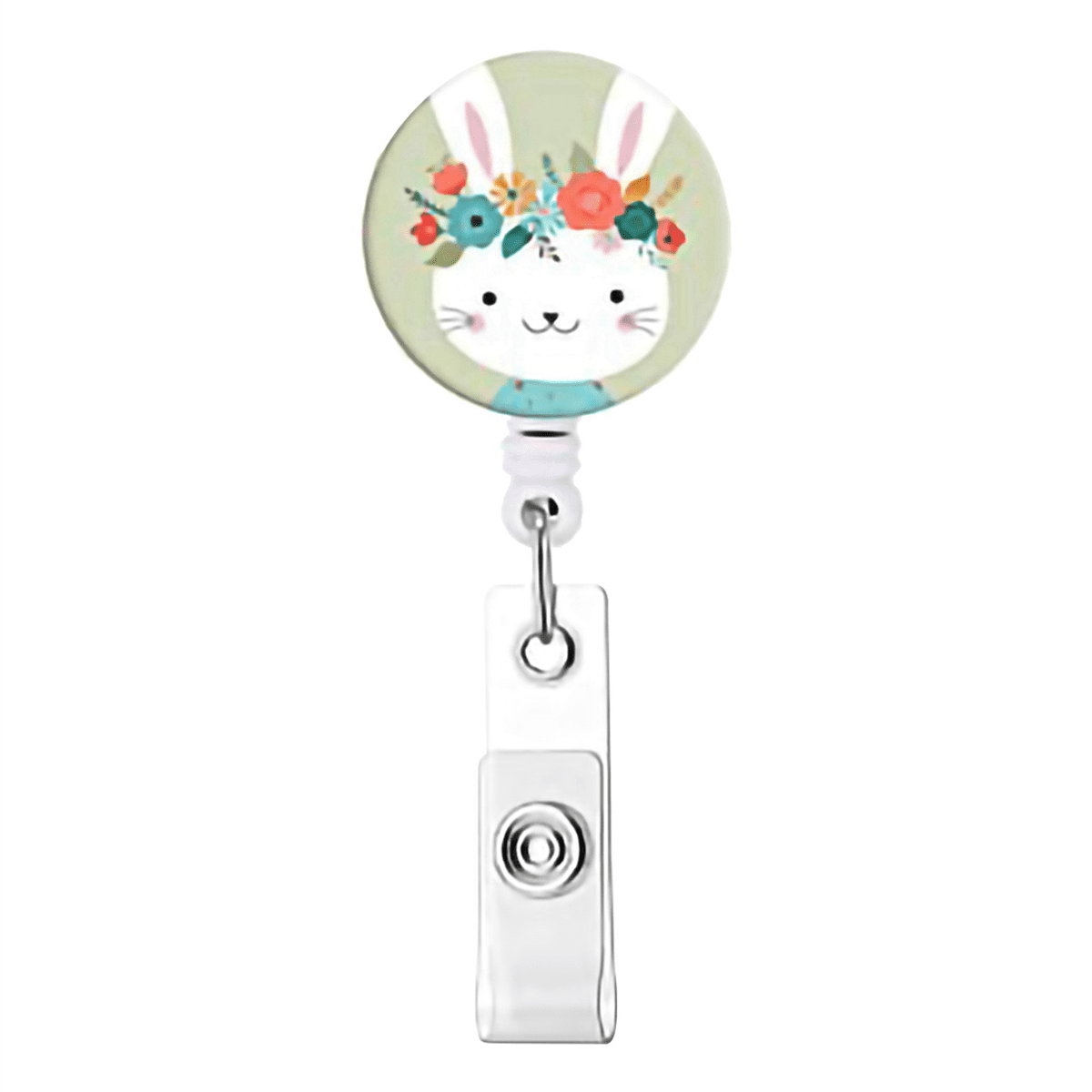 18 Pcs Animal Badge Reels Retractable Holder with Alligator Clip Nurse Cute for ID Card Holders
