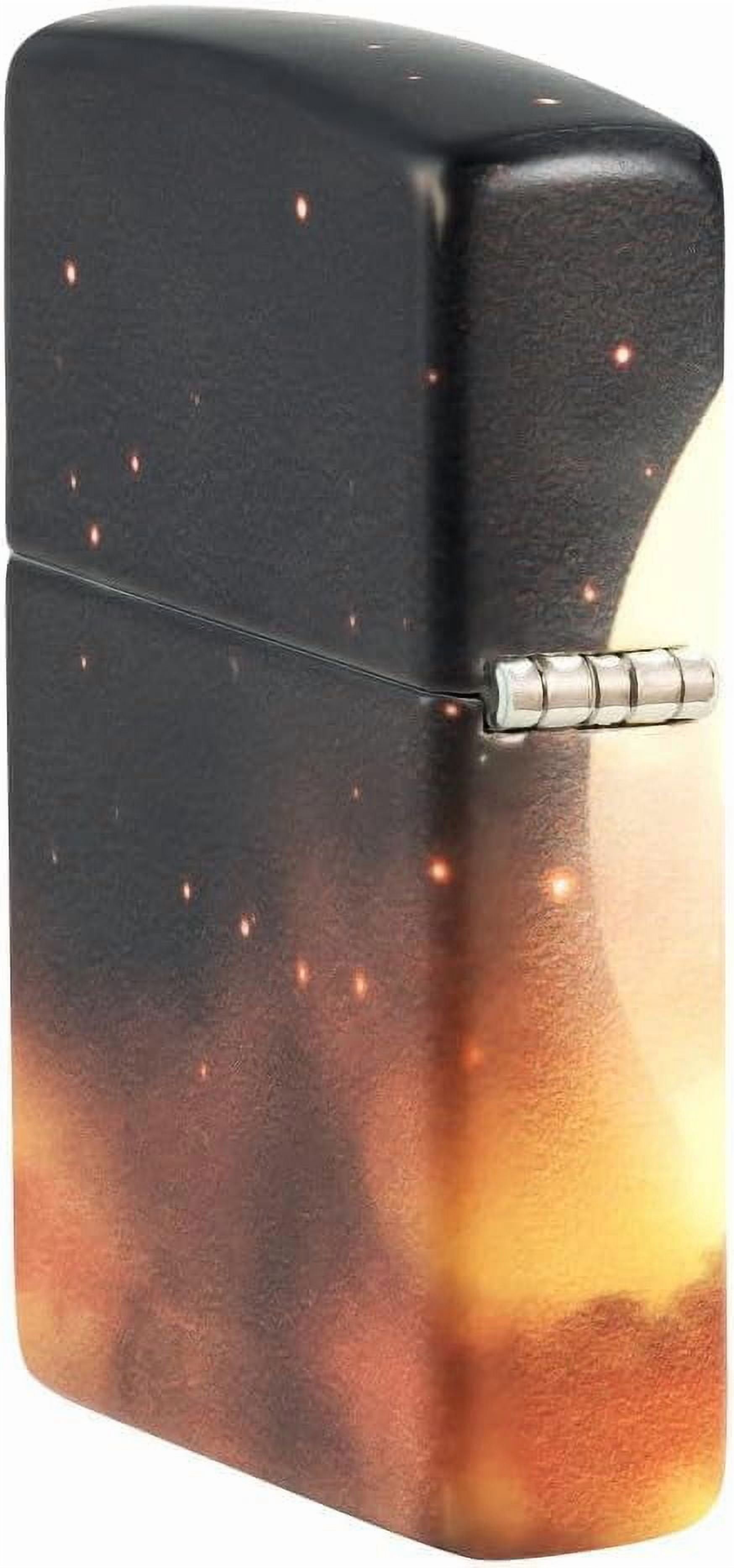 Zippo Lighter - Personalized Custom Message Engraved on Backside for Ballerina with Moon 540 Color Glow-in-The Dark Green Windproof Pocket Lighter 48781